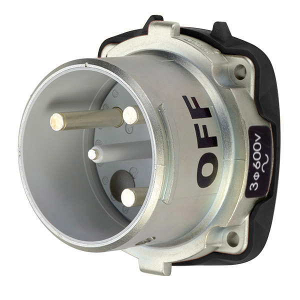 37-68183-C-K14 - DS100C INLET METAL SIZE 4 TYPE 3R 3P+G 100A 600 VAC 60 Hz NO AUX